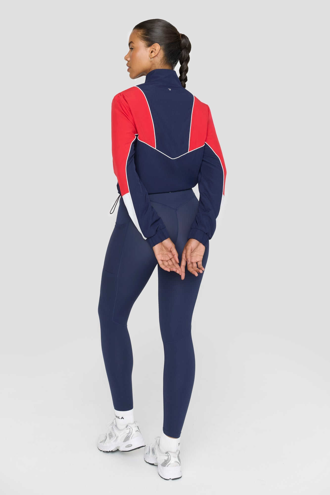 Reversible Woven Track Jacket - Navy And Chilli Red