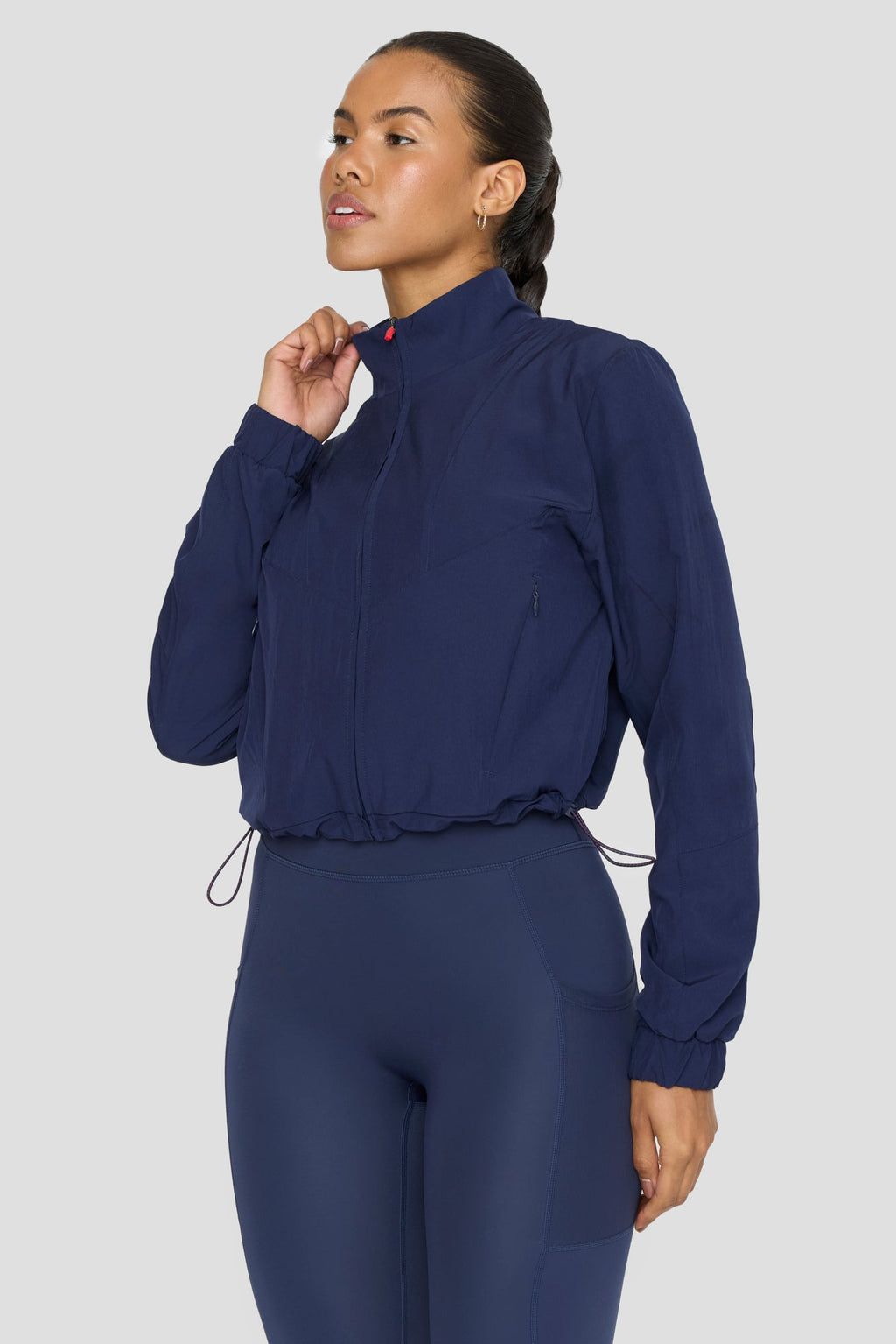 Reversible Woven Track Jacket - Navy And Chilli Red