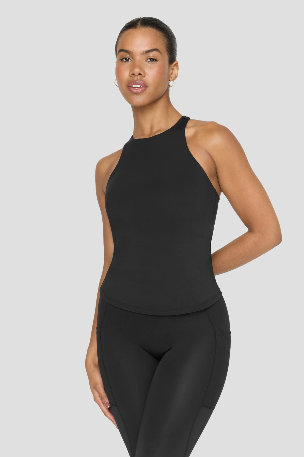 FormTech Built-In Support Longline Skim Fit Vest - Black