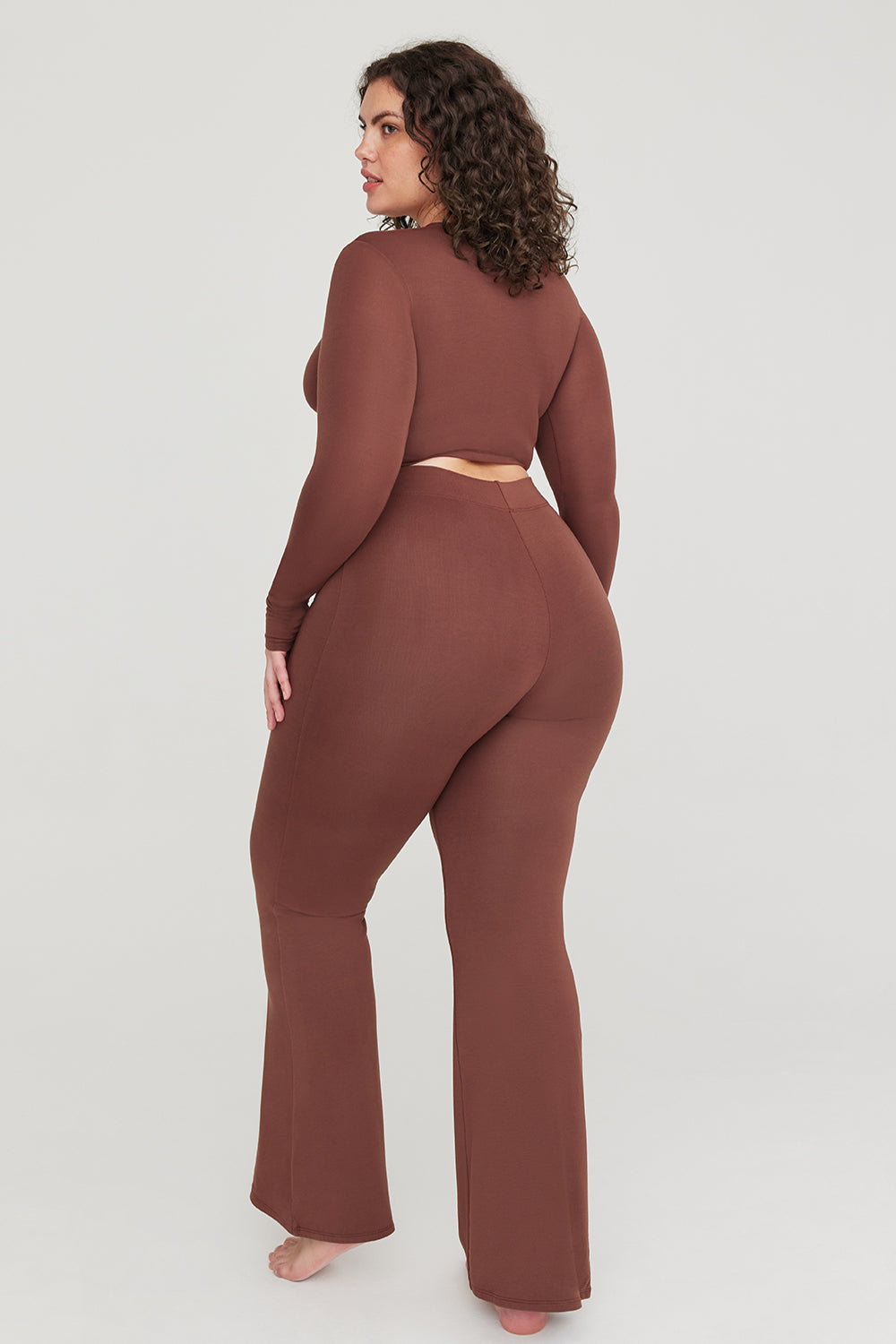 365 Flared Trousers - Chocolate