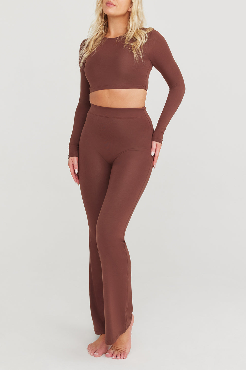 365 Flared Trousers - Chocolate