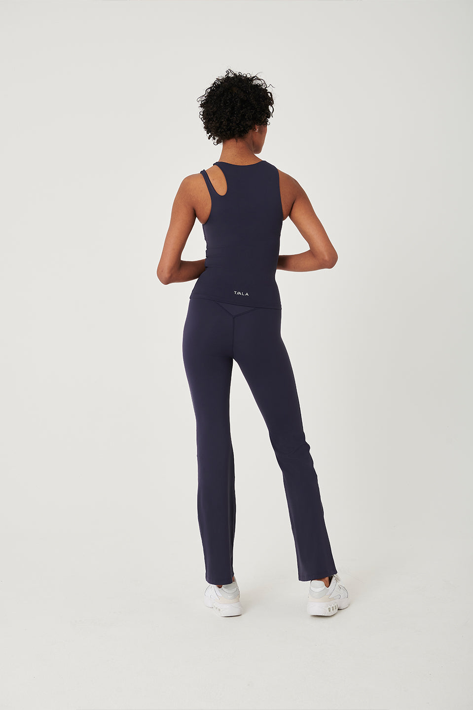 SkinLuxe Built-In Support Cut Out Shoulder Vest - Navy