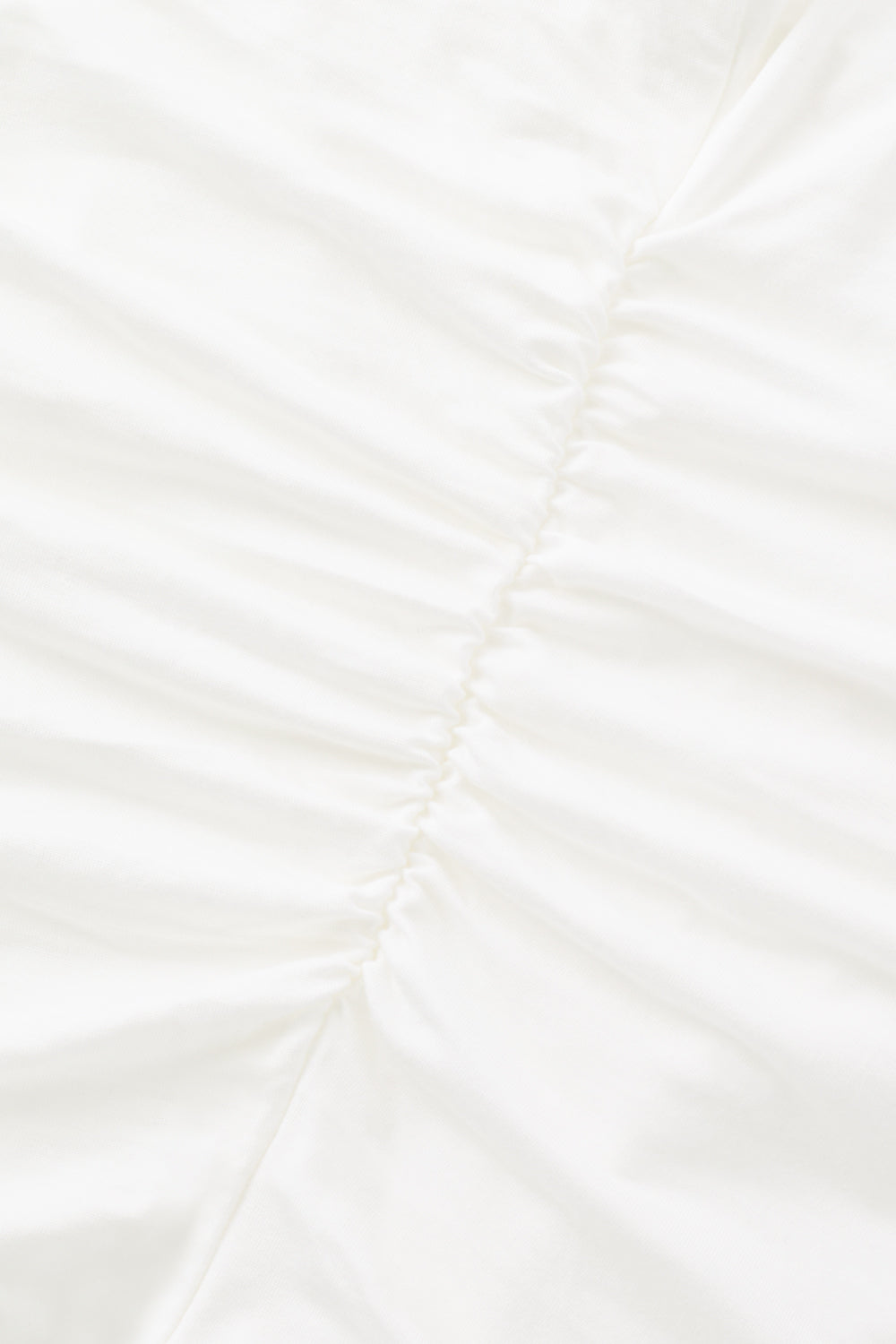 365 Ruched Side Boat Neck Top - Coconut Milk