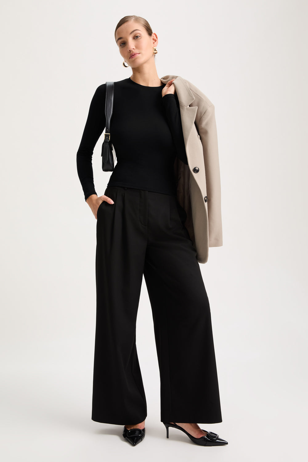 365 Long Sleeve Top - Shadow Black