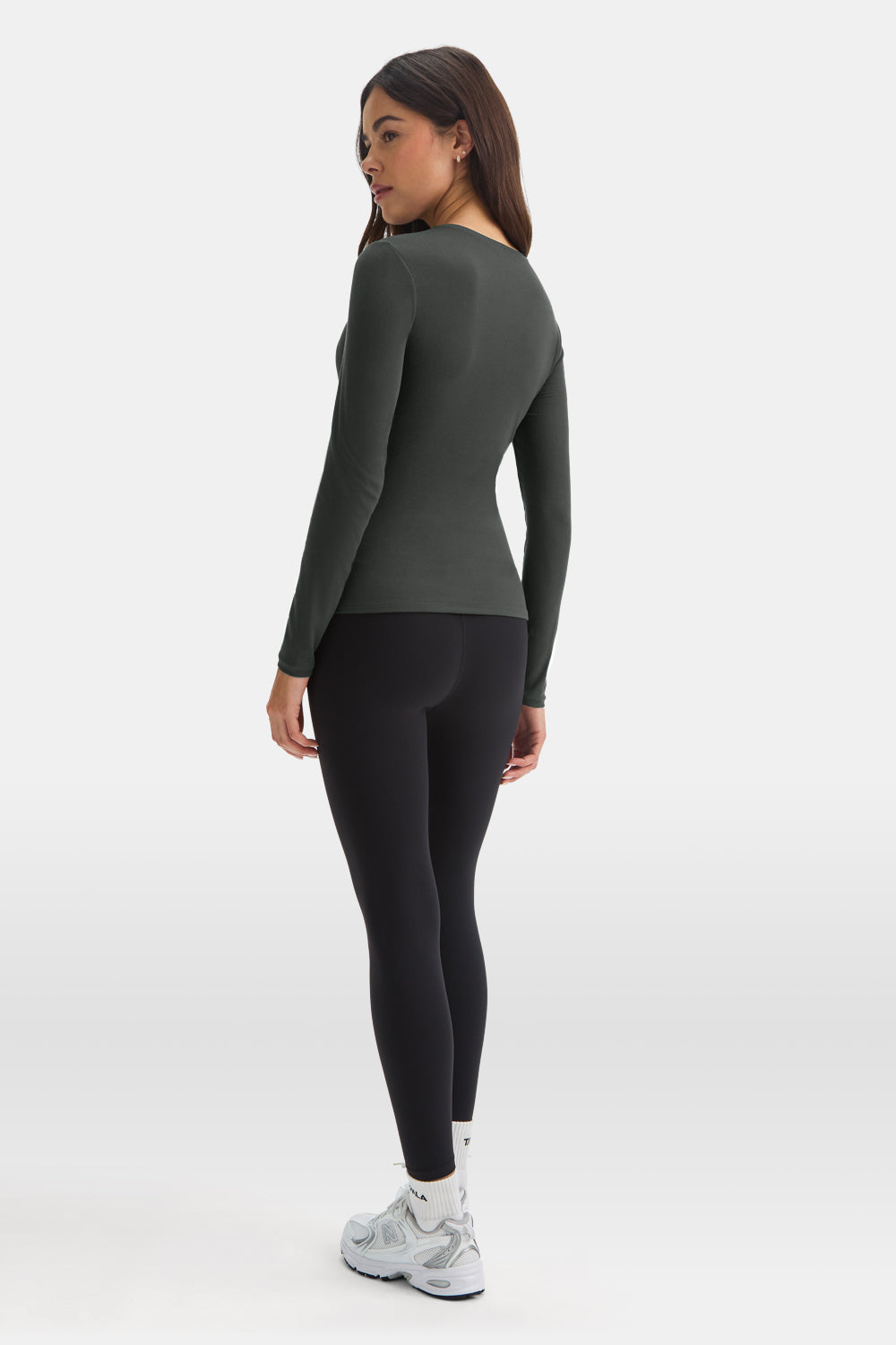 365 Sculpting Lounge Top - Dark Moss