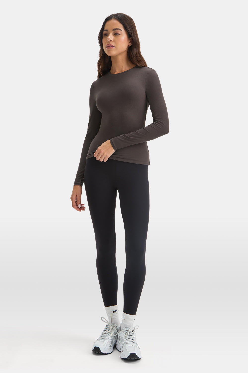 365 Sculpting Lounge Top - Mocha Brown