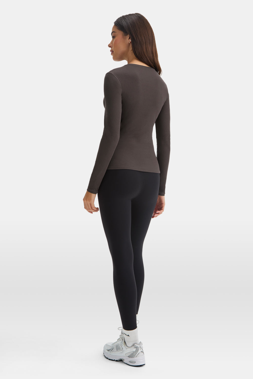 365 Sculpting Lounge Top - Mocha Brown