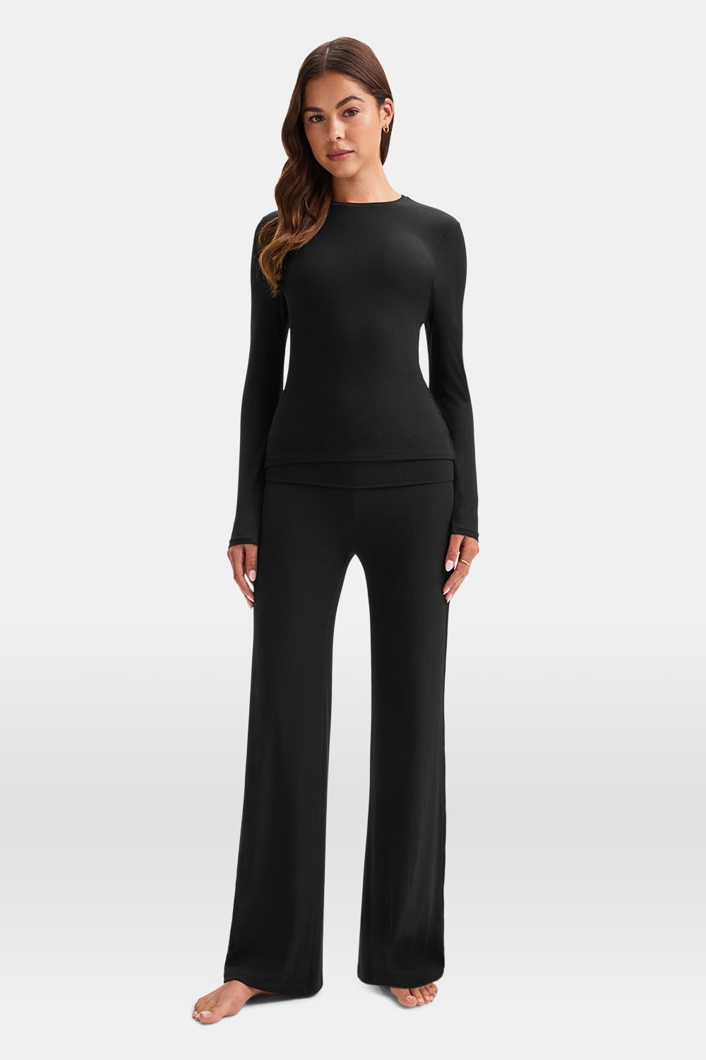 365 Sculpting Lounge Top - Shadow Black