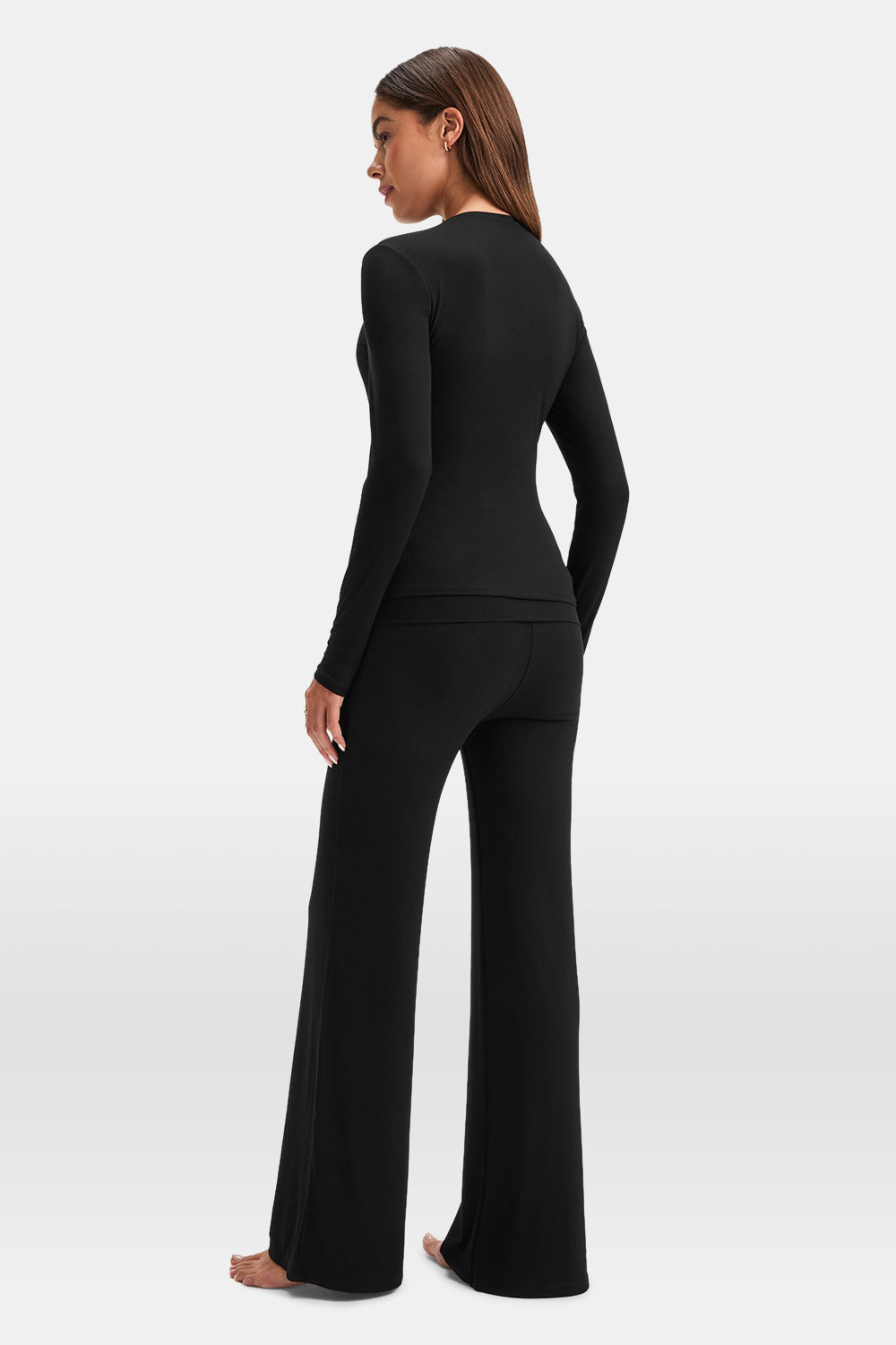 365 Sculpting Lounge Top - Shadow Black