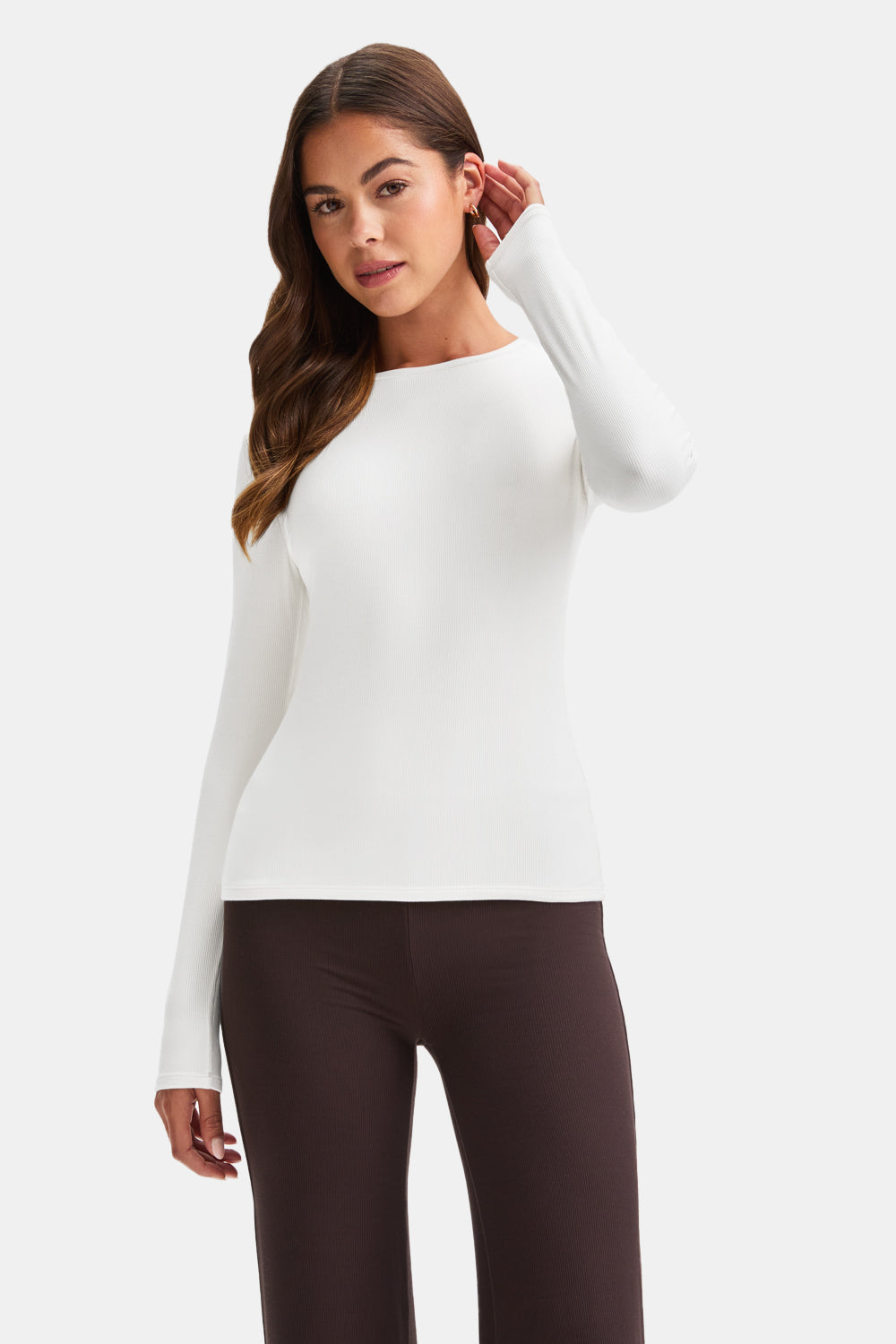 365 Sculpting Lounge Top - Coconut Milk