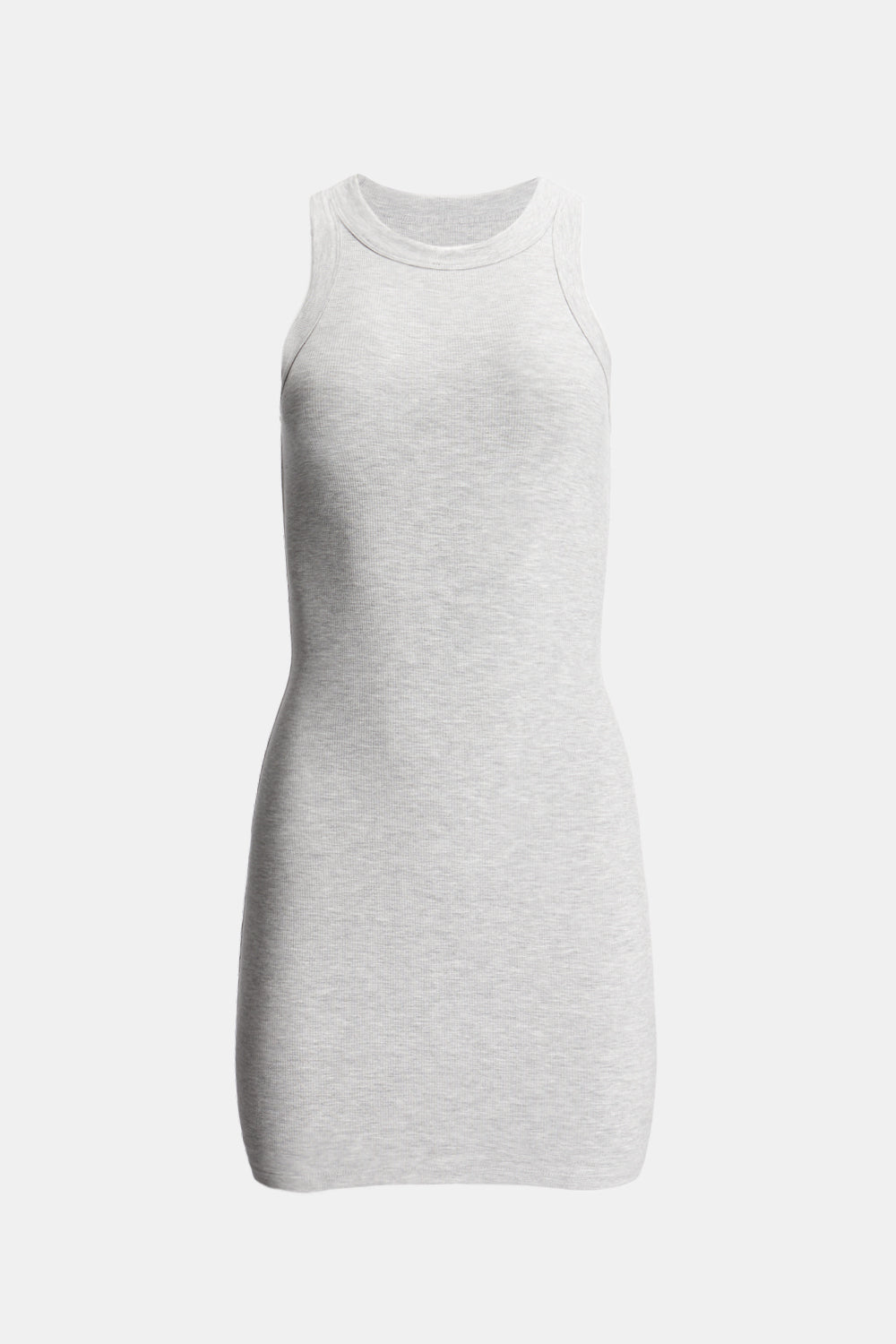 365 Sculpting Lounge Racer Mini Dress - Grey Marl