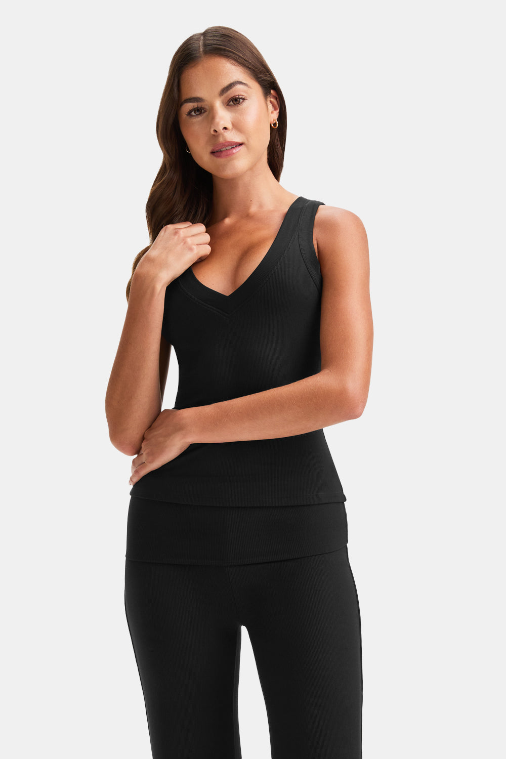 365 Sculpting Lounge Reversible Tank - Shadow Black