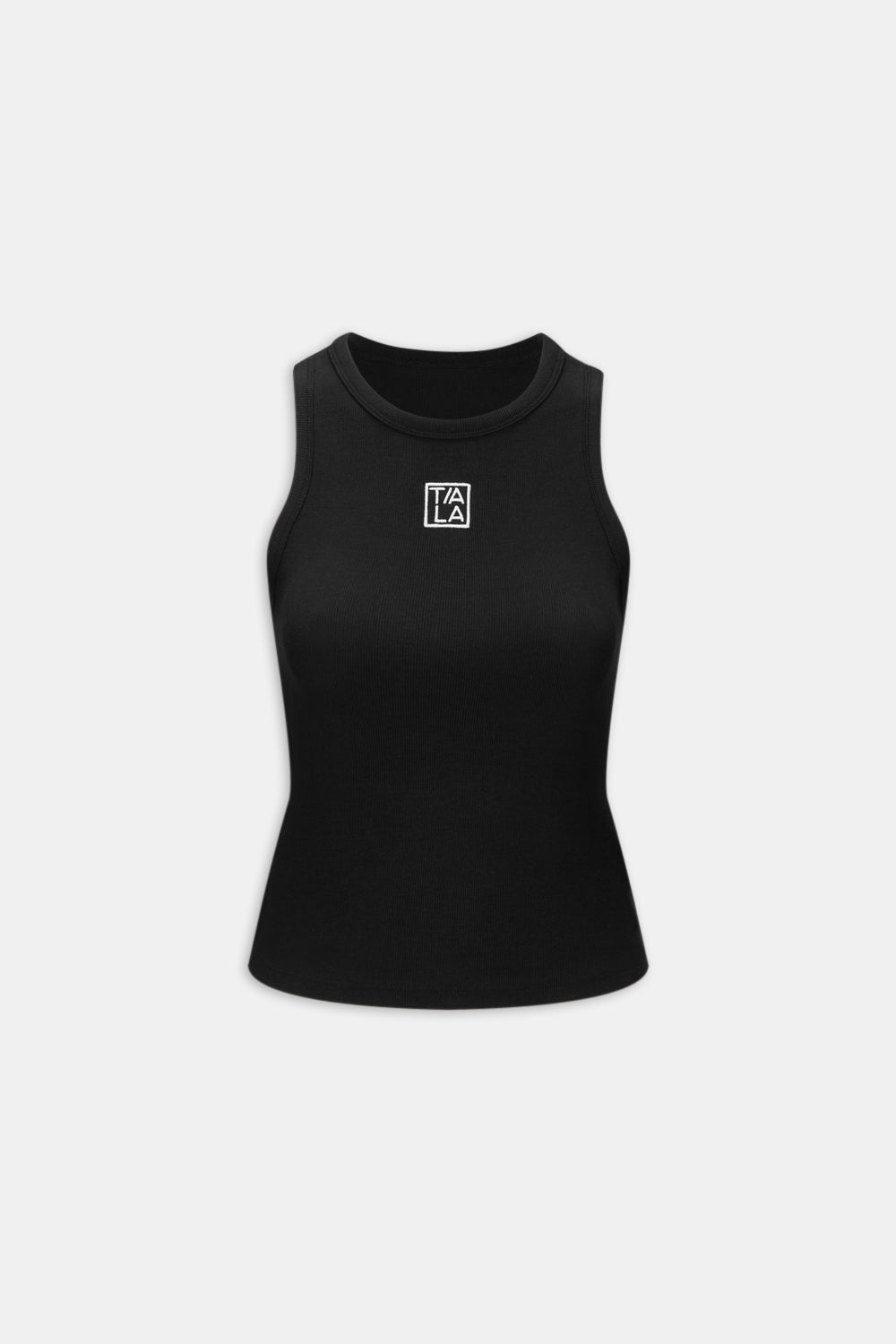365 Rib Logo Racer Vest - Black