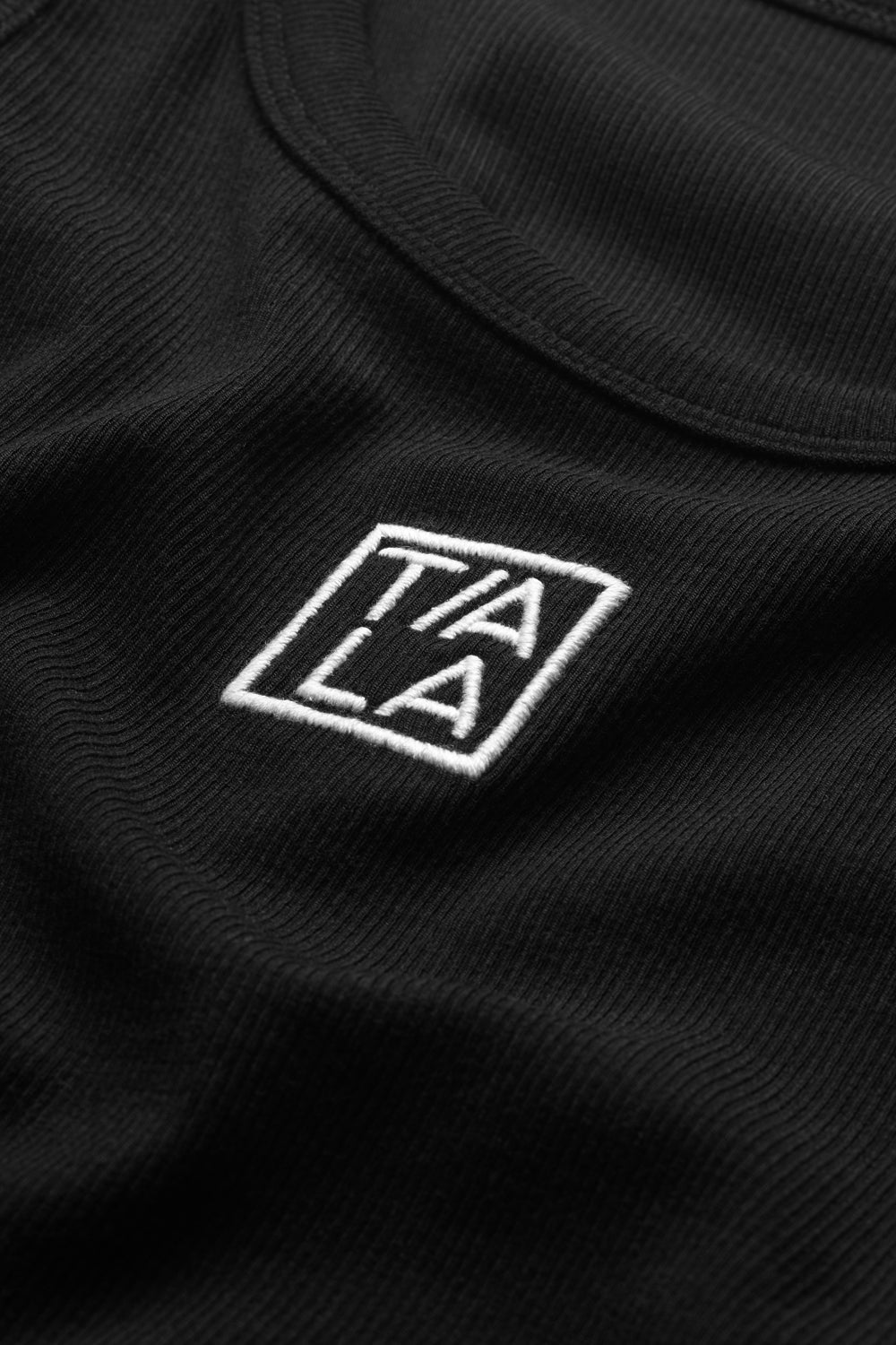 365 Rib Logo Racer Vest - Black