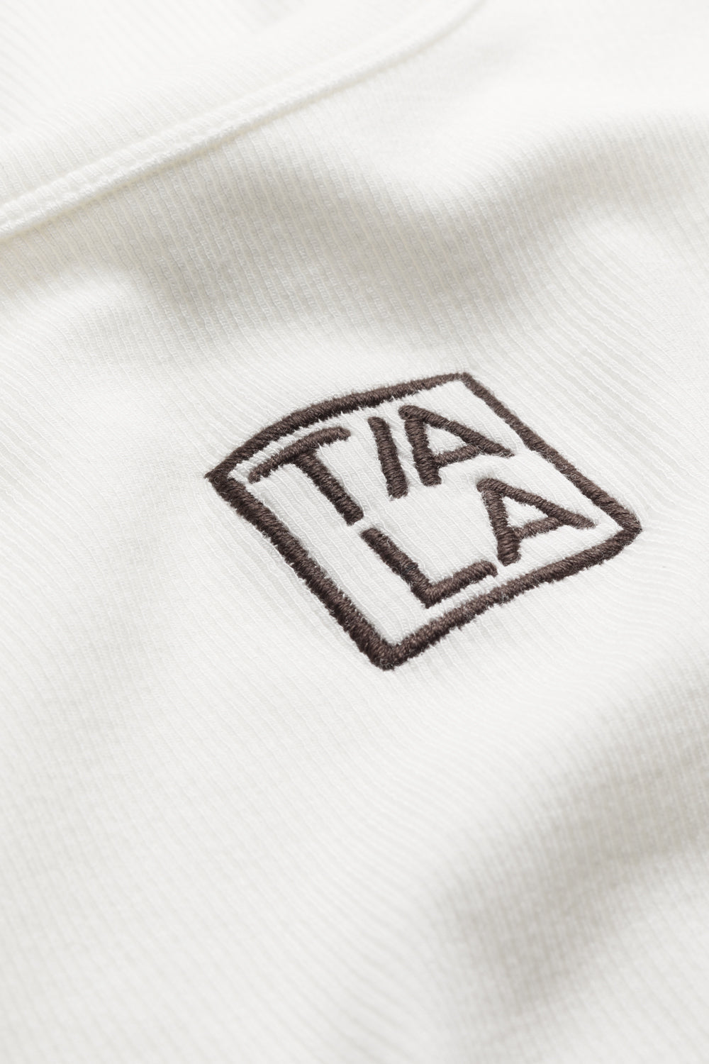 365 Rib Logo Racer Vest - Coconut Milk