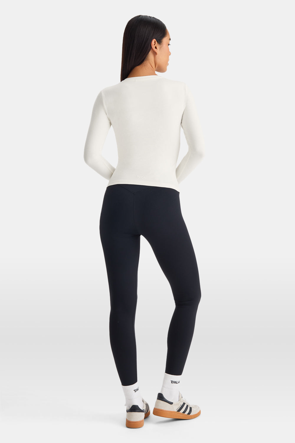 365 Core Cotton Long Sleeve Henley Top - Ivory