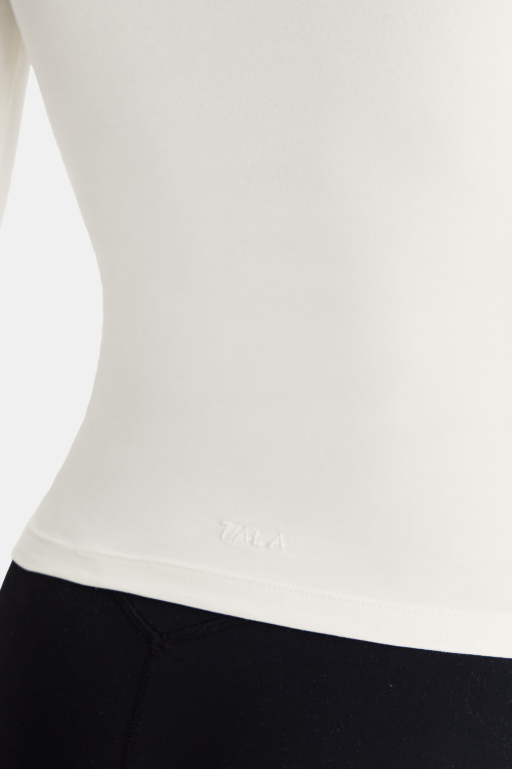 365 Core Cotton Long Sleeve Henley Top - Ivory