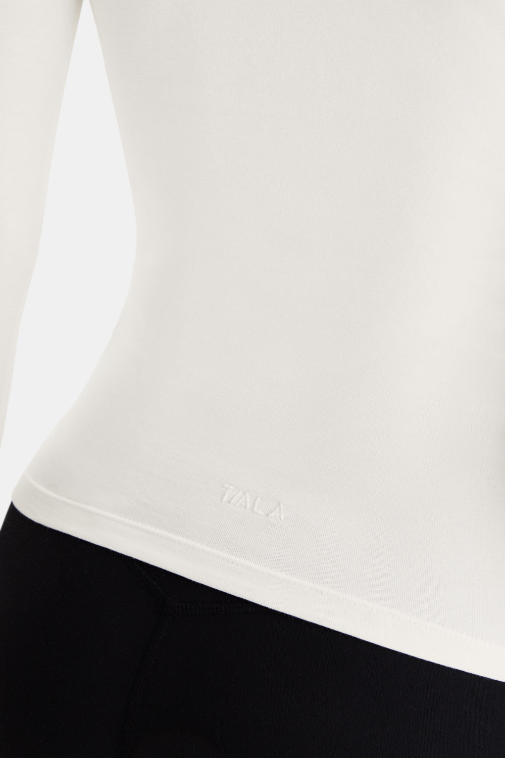 365 Core Cotton Long Sleeve T-Shirt - Ivory