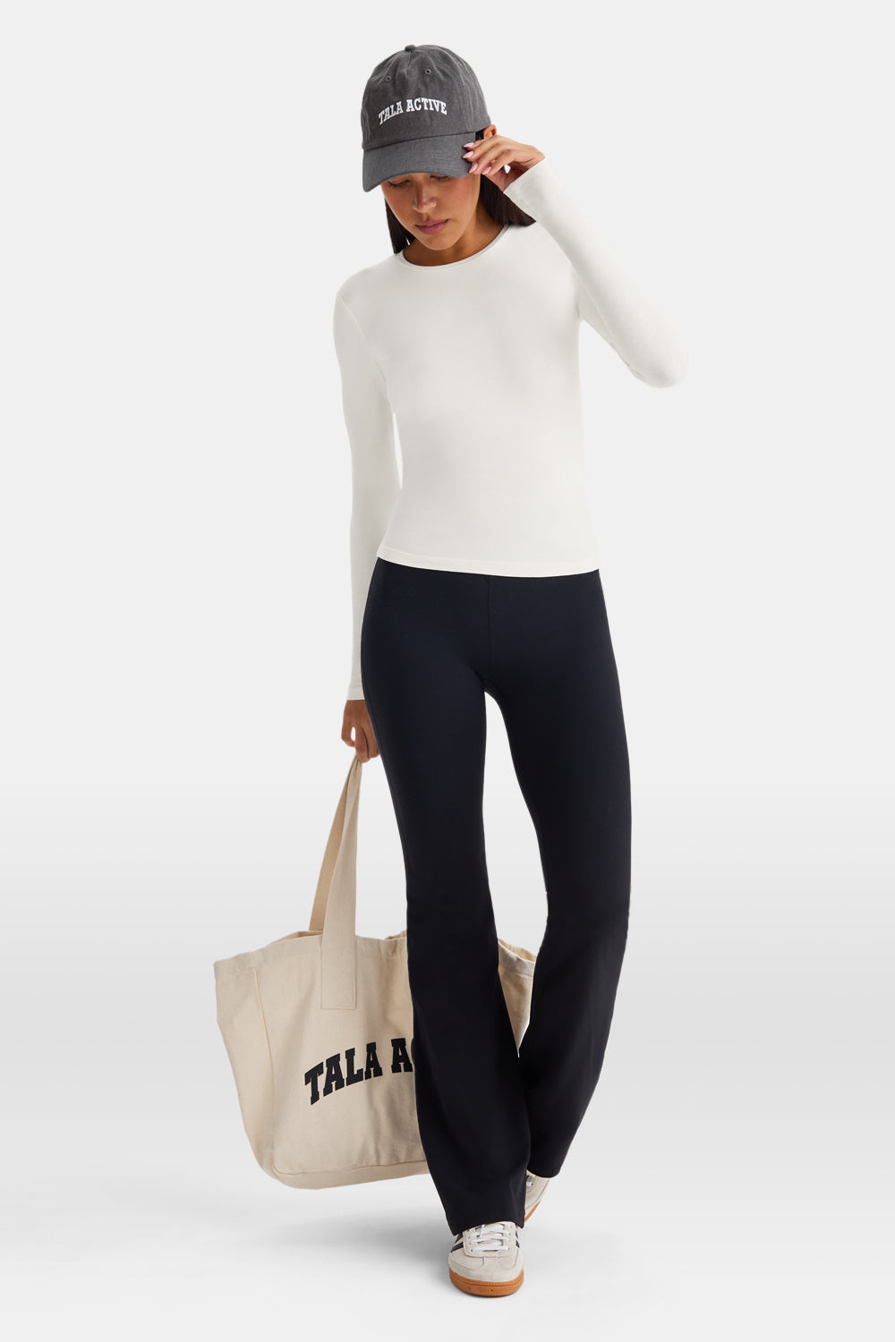 365 Core Cotton Long Sleeve T-Shirt - Ivory