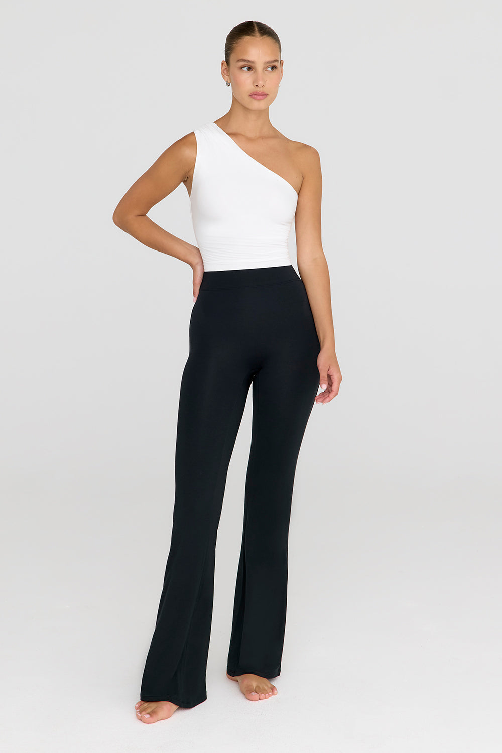365 Flared Trousers - Shadow Black