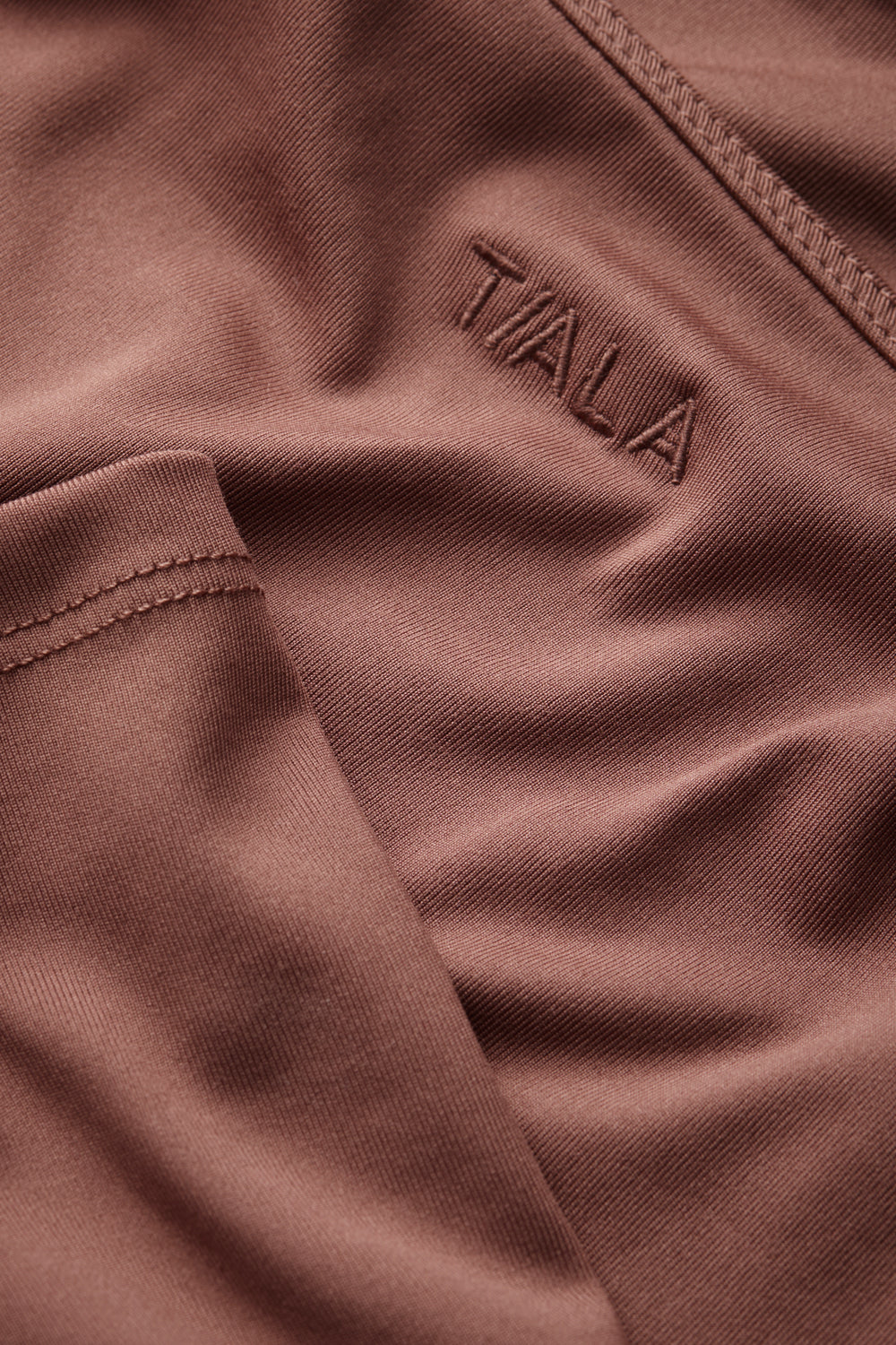 365 Boat Neck Long Sleeve Top - Clay