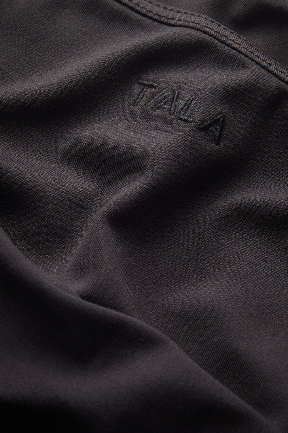 365 Boat Neck Long Sleeve Top - Shadow Black