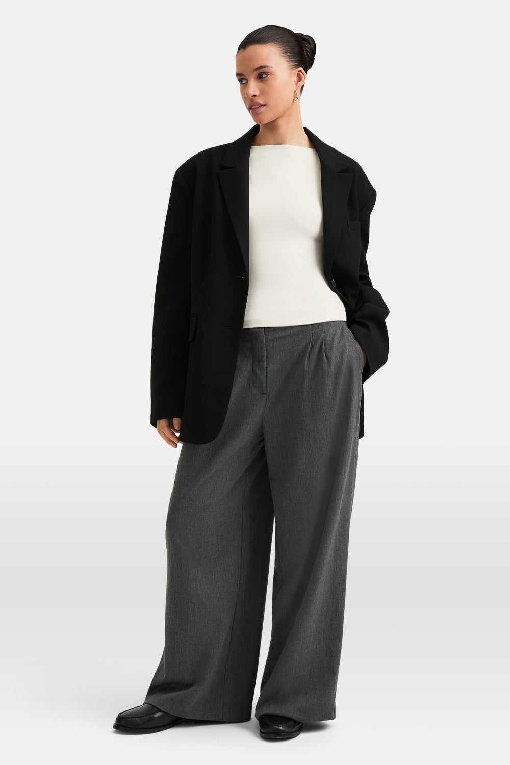 365 Boat Neck Long Sleeve Top - Vanilla