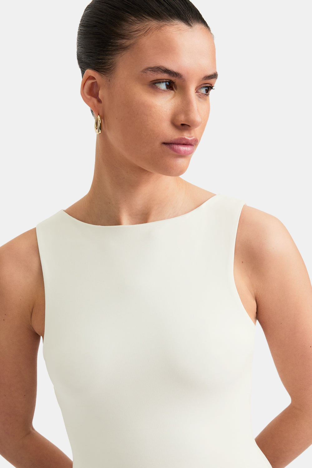 365 Boat Neck Tank - Vanilla