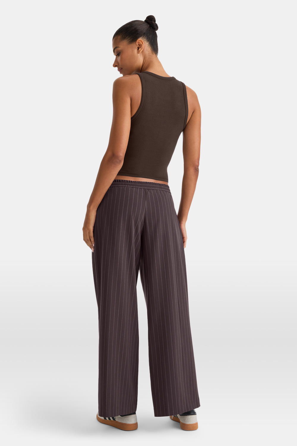 365 Rib Logo Racer Vest - Espresso