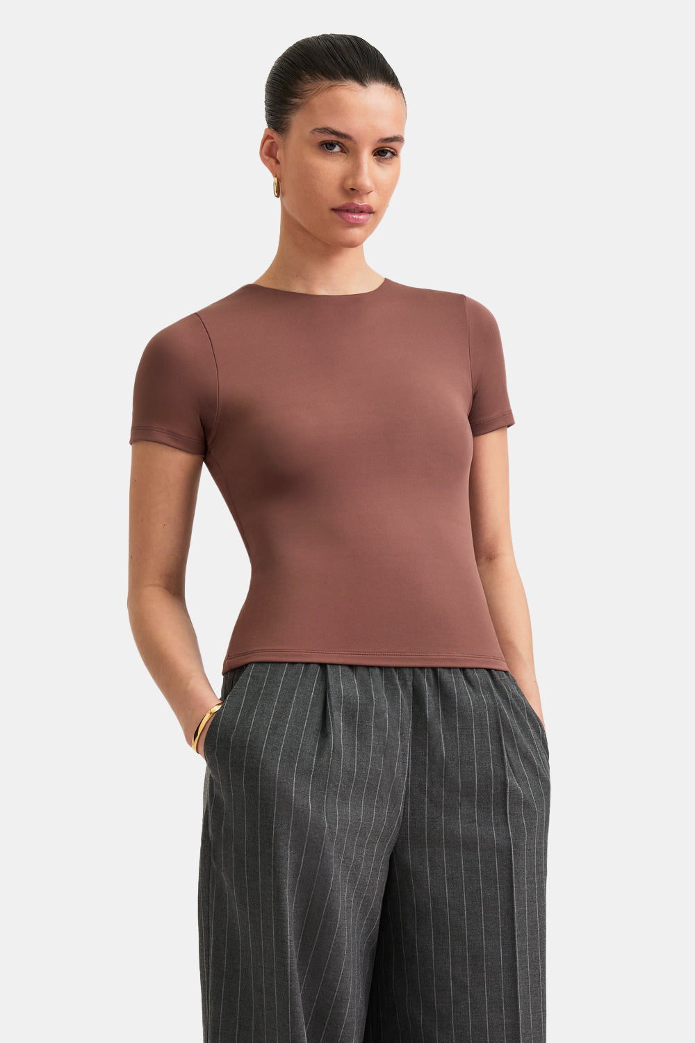 365 Crew Neck Short Sleeve T-Shirt - Clay