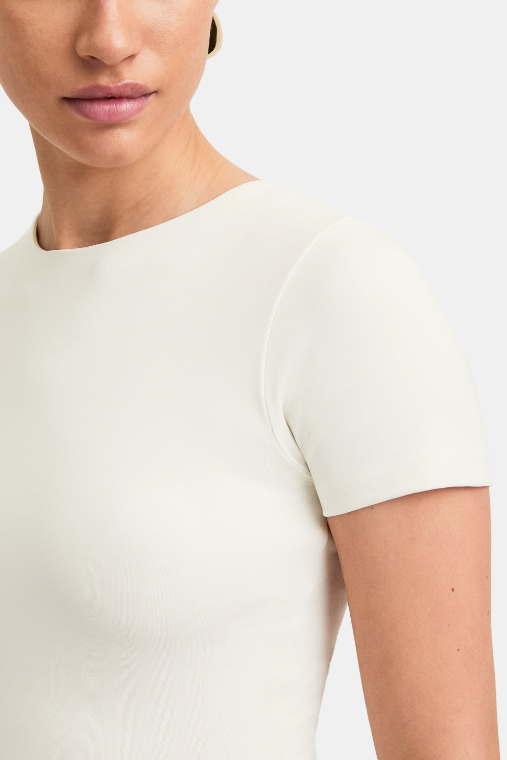 365 Crew Neck Short Sleeve T-Shirt - Vanilla