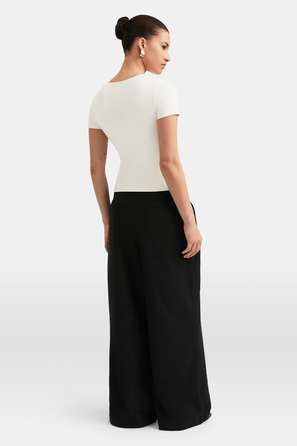 365 Crew Neck Short Sleeve T-Shirt - Vanilla