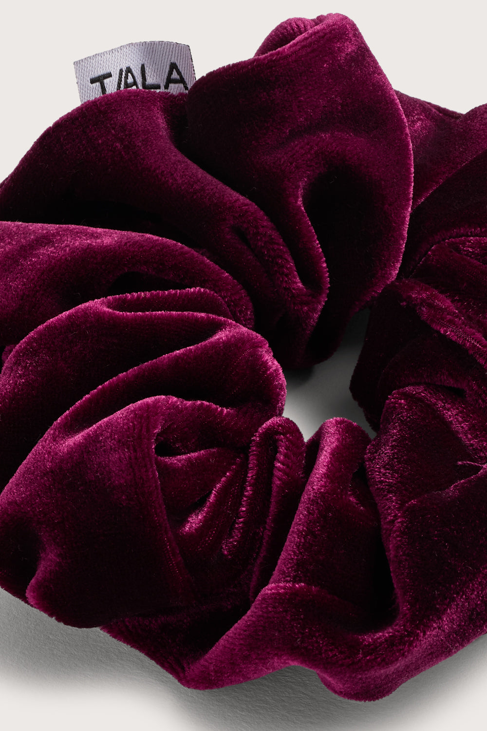 Velvet Scrunchie - Port Red
