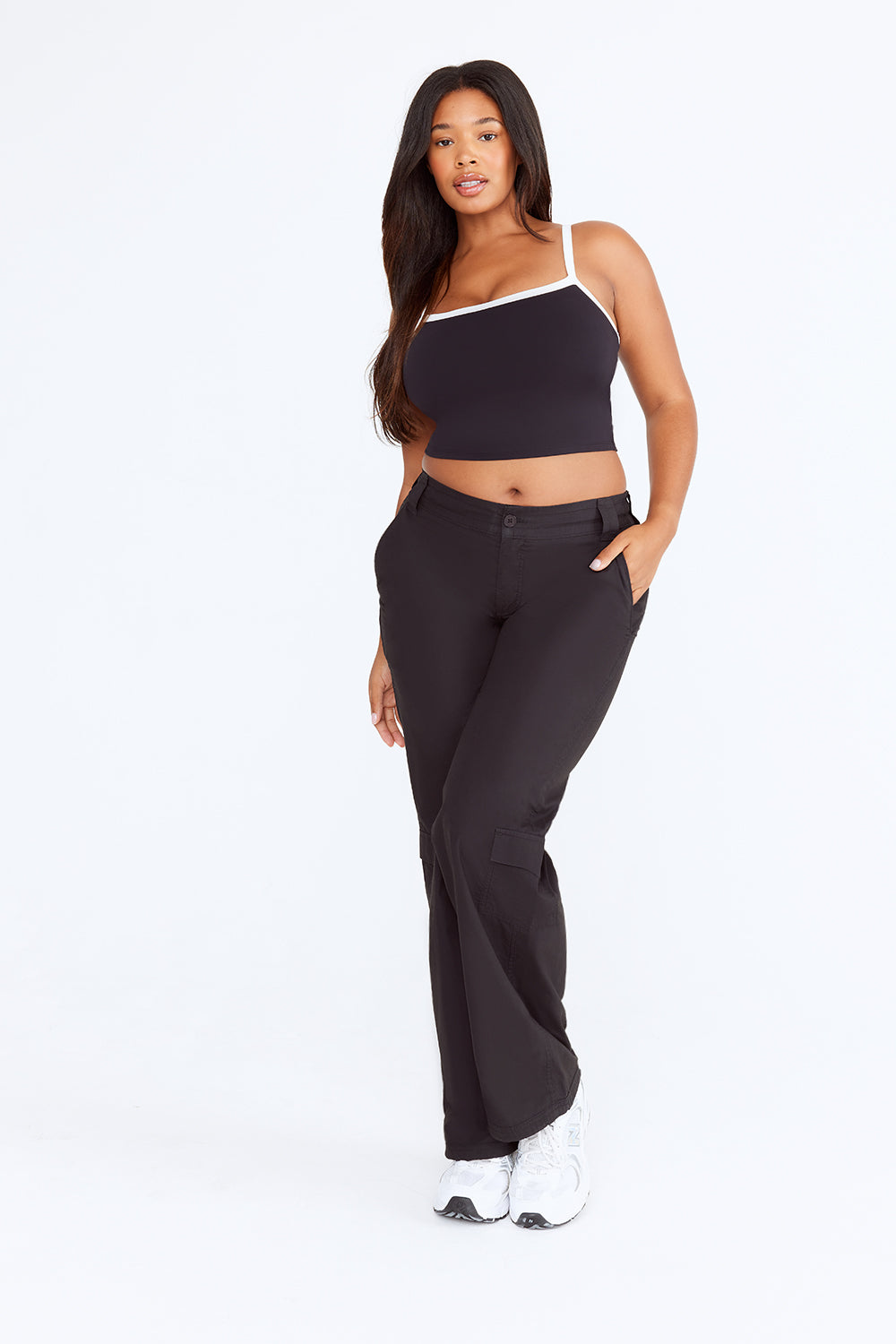 Adjustable Cargo Trouser - Black