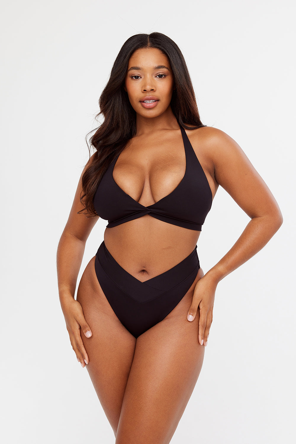 Maui Wrap Detail Bikini Brief - Black