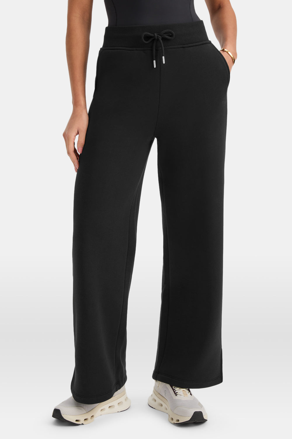 Wide Leg Club Logo Jogger - Black