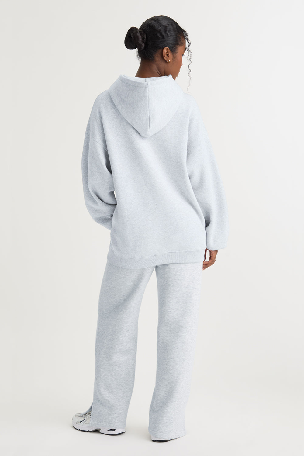 Oversized Club Hoodie - Grey Marl