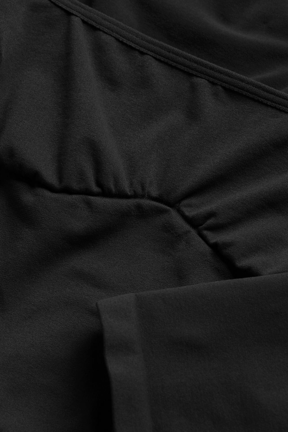 365 Contour Square Neck Bodysuit - Shadow Black