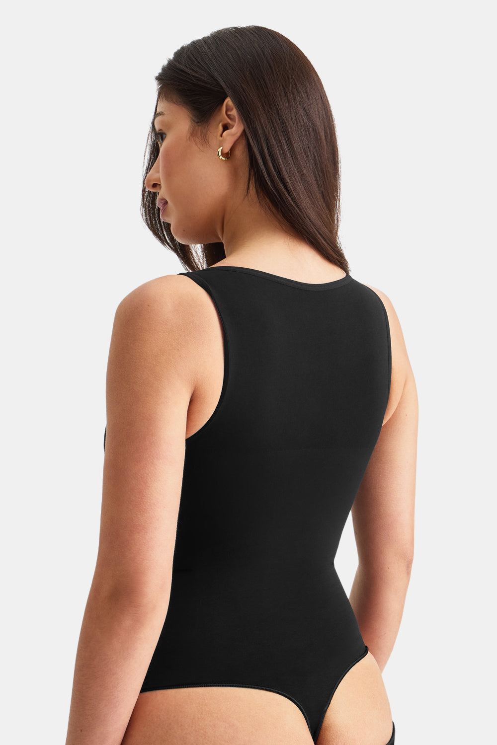 365 Contour Boat Neck Bodysuit - Shadow Black