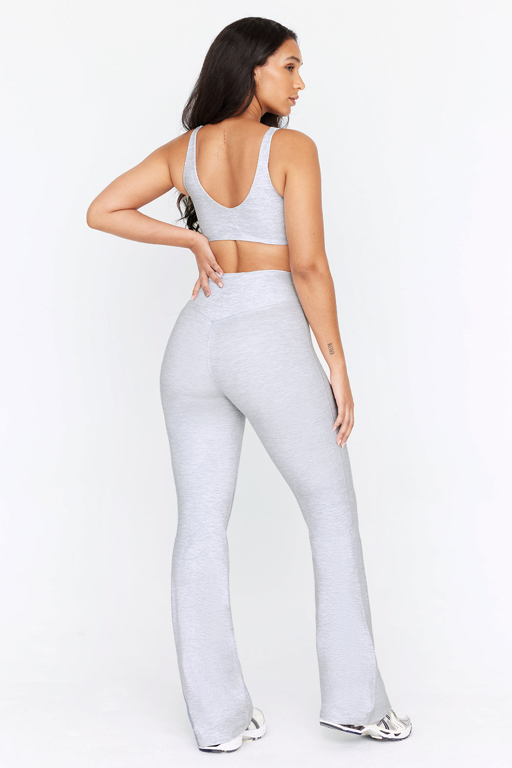 DayFlex Wrap Flared Yoga Pant - Grey Marl