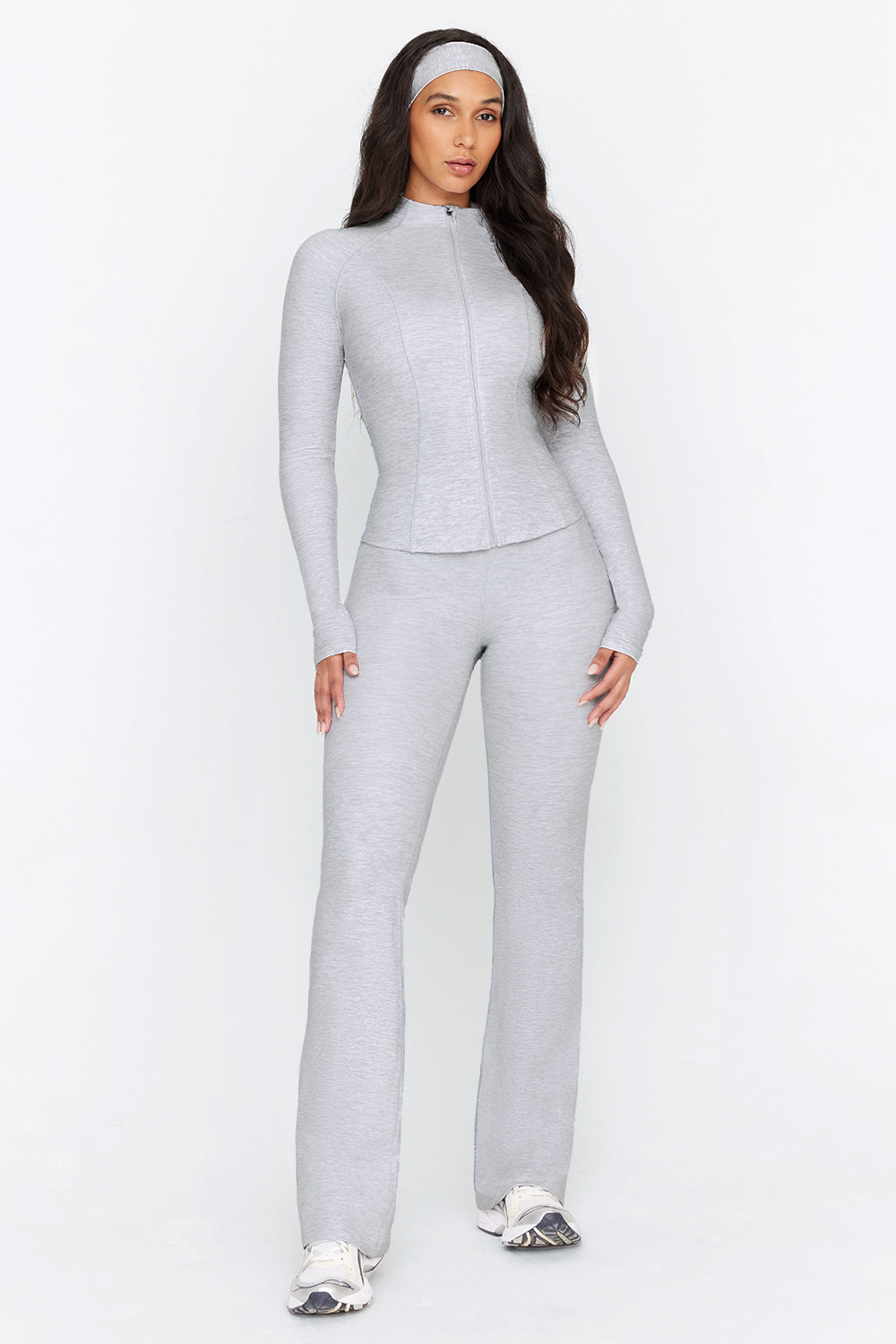 DayFlex Zip Through Jacket - Grey Marl