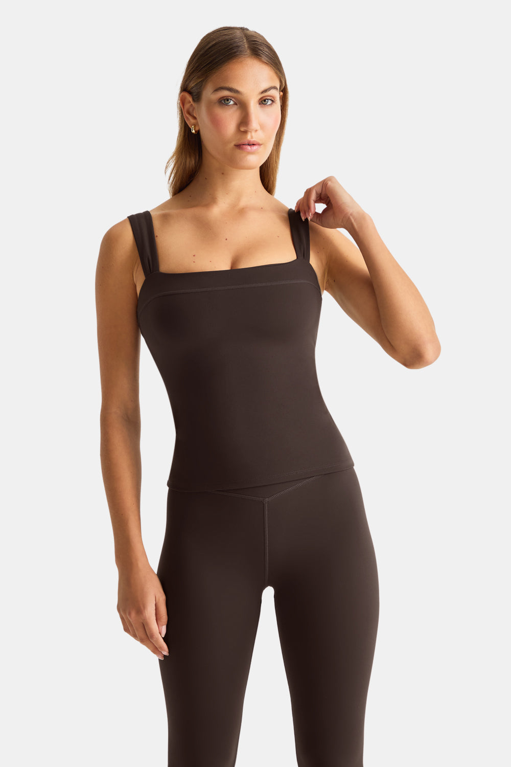 DayFlex Ruched Strap Vest - Americano
