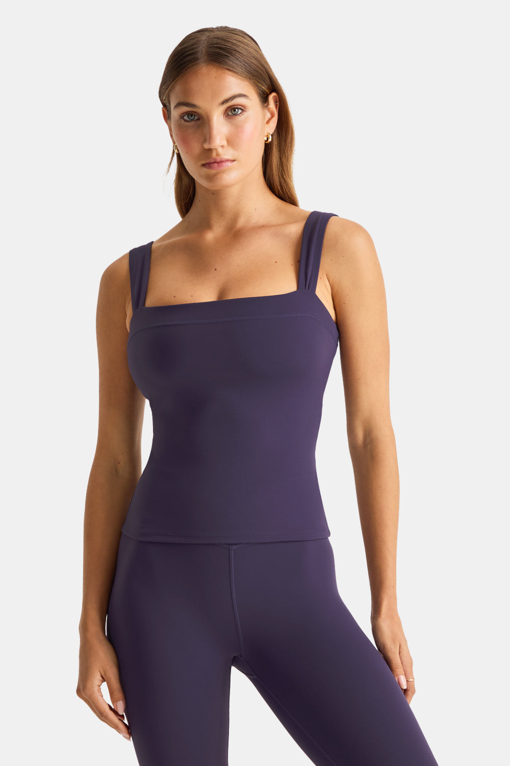 DayFlex Ruched Strap Vest - Purple Dusk