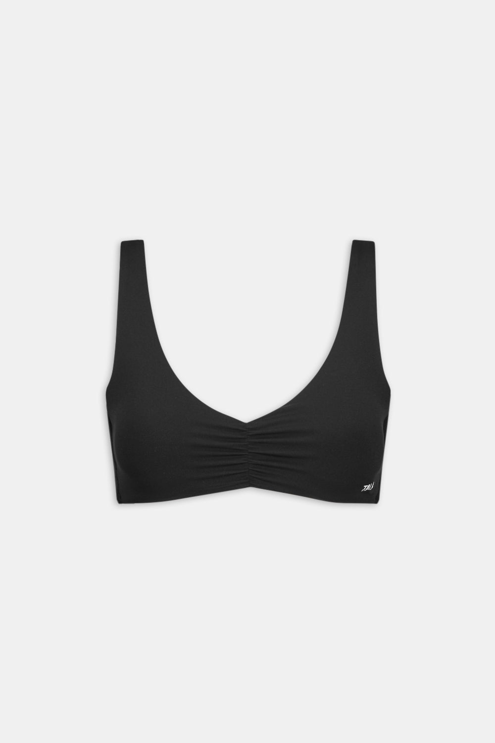 DayFlex Ruched Front Sports Bra - Shadow Black