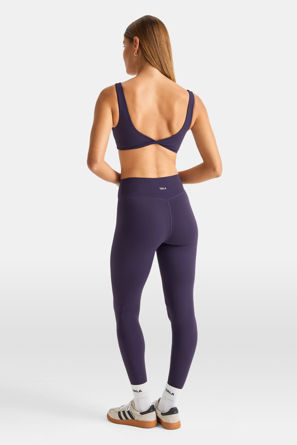 DayFlex Ruched Front Sports Bra - Purple Dusk