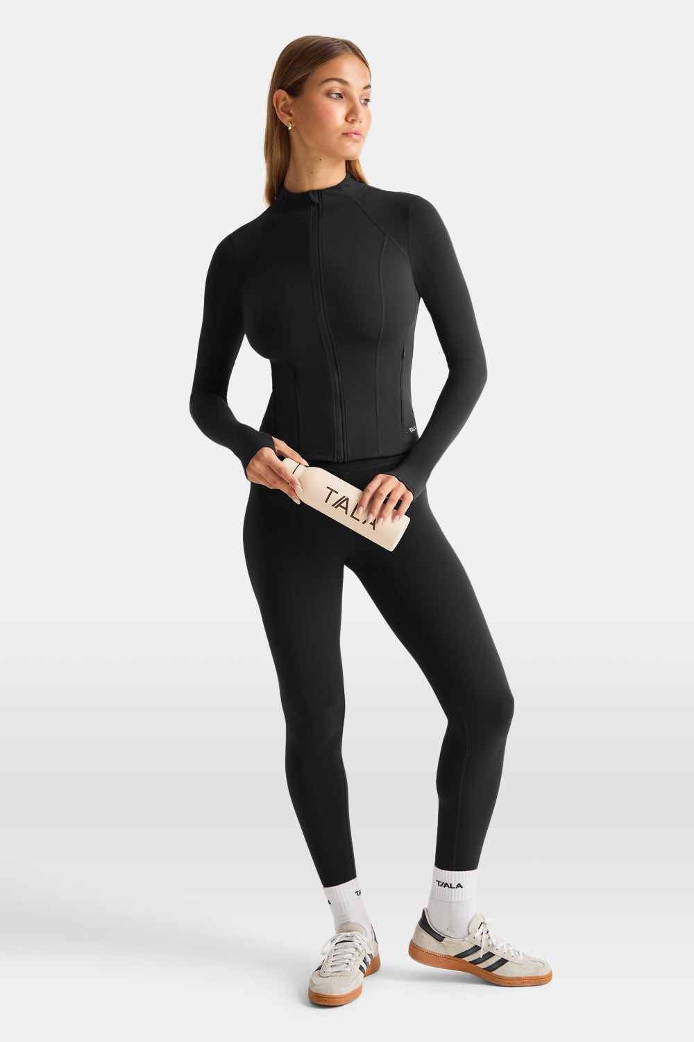 DayFlex Zip Through Sports Jacket - Shadow Black