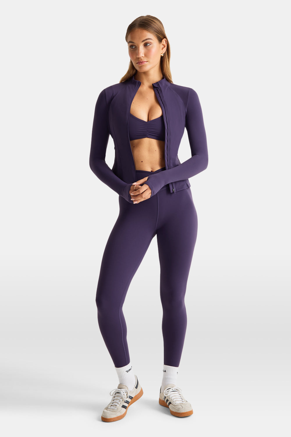 DayFlex Zip Through Sports Jacket - Purple Dusk