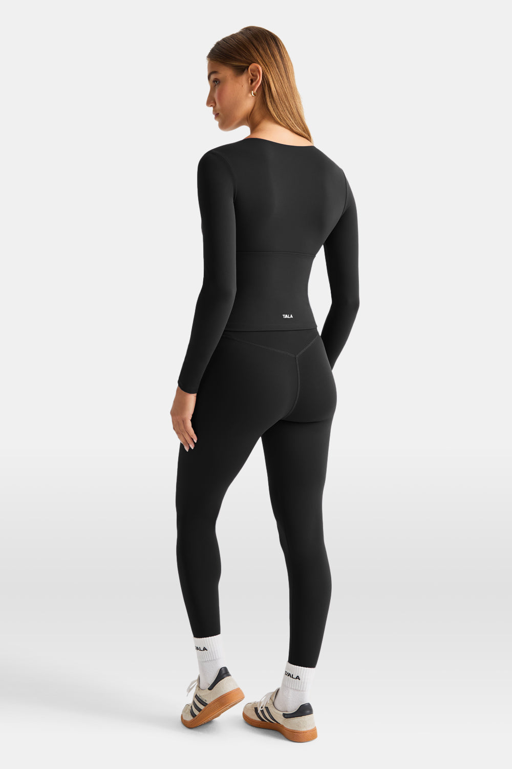 DayFlex V Neck Top - Shadow Black