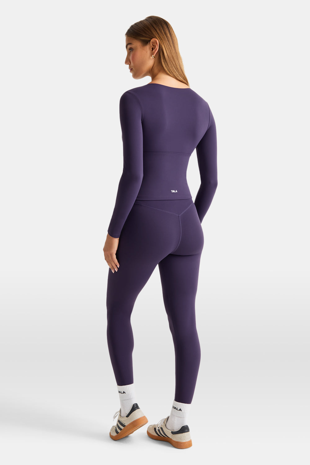 DayFlex V Neck Top - Purple Dusk