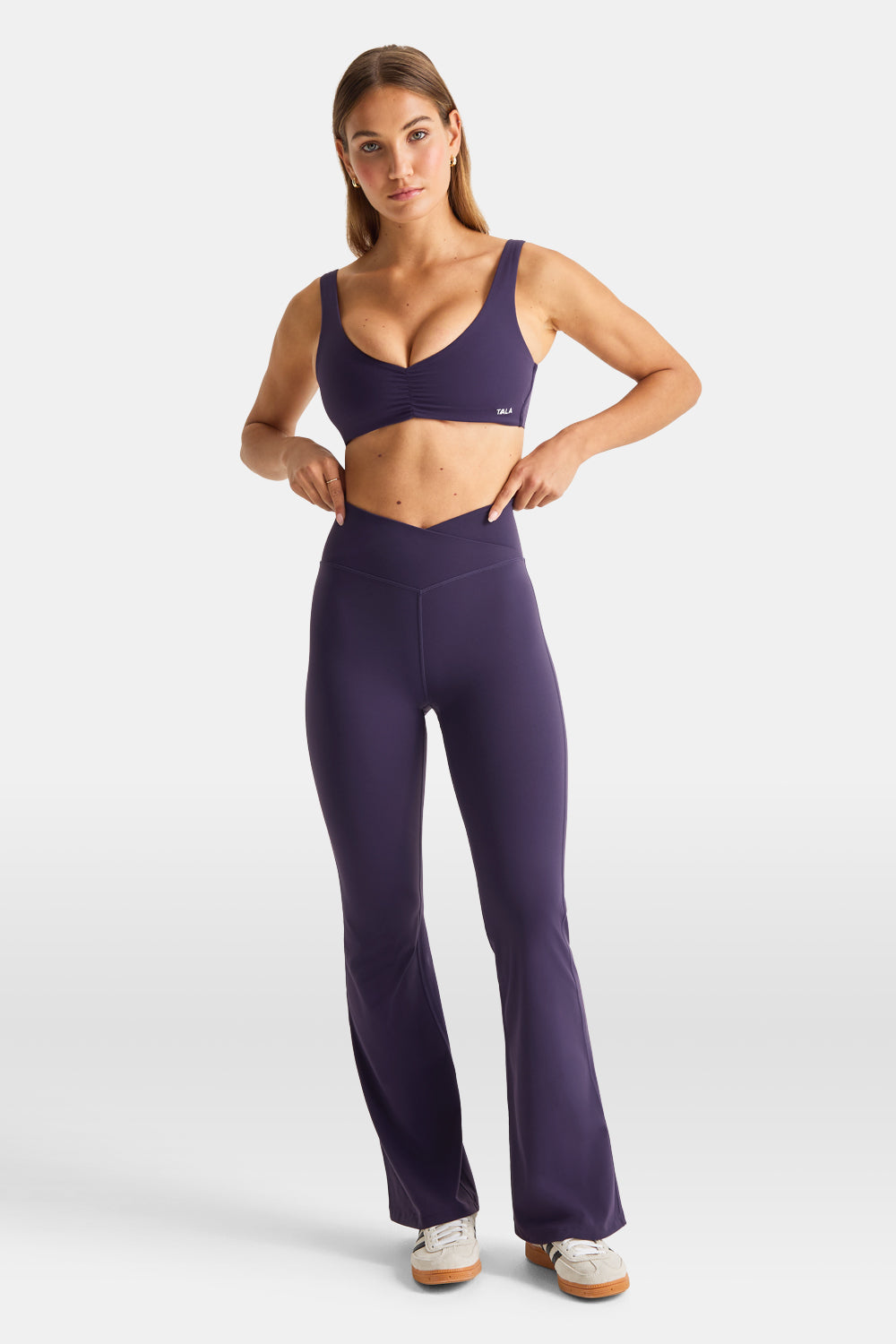 DayFlex Wrap Flared Yoga Pant - Purple Dusk